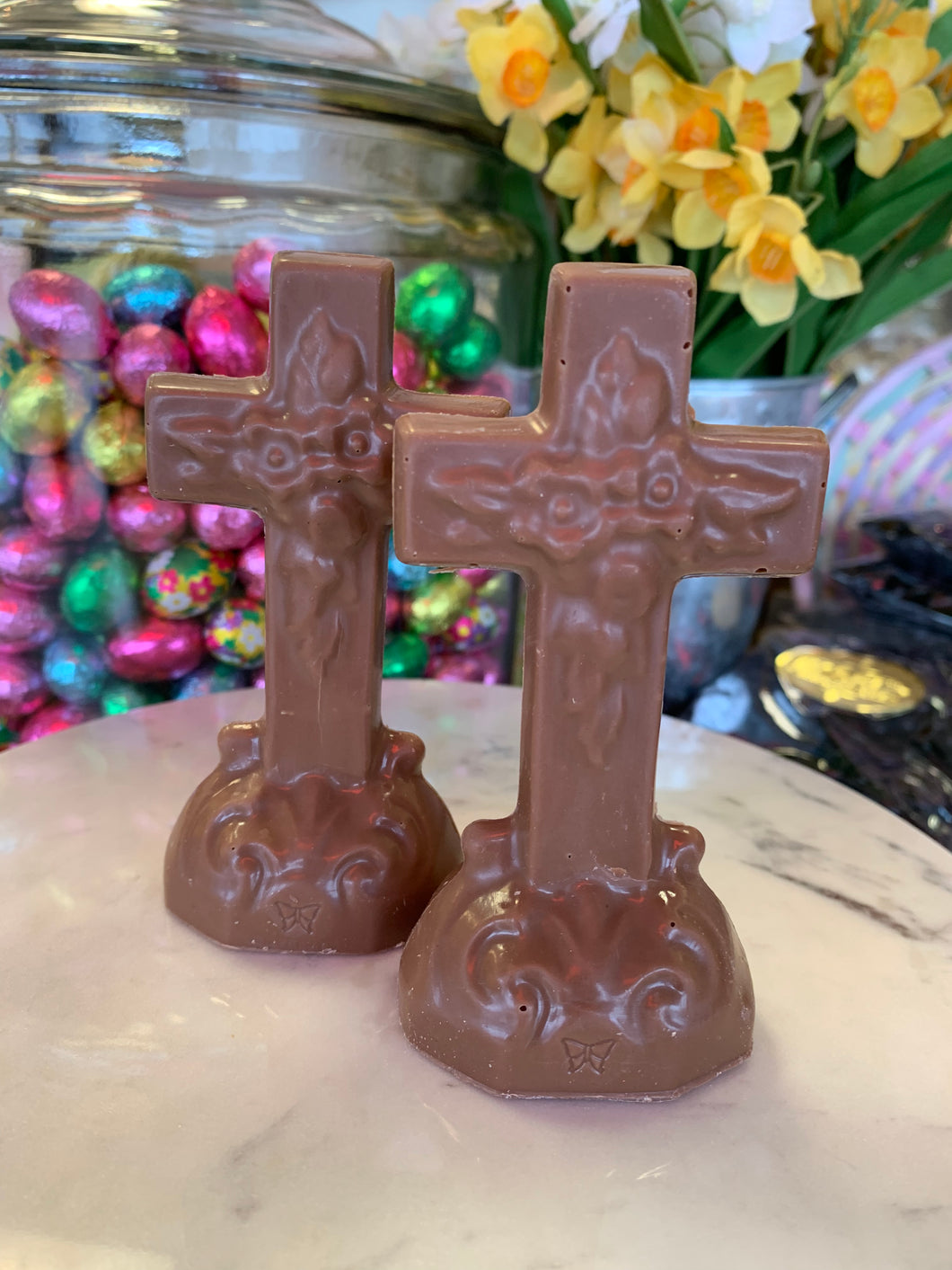 Solid 3oz Milk Chocolate Cross